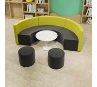 Ensemble De Sièges Modulaires Personnalisables, Canapé Sectionnel Moderne Ondulé Résistant Aux Taches for Les Grands Rassemblements Et Les Halls(01)