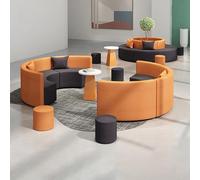 Ensemble De Sièges Modulaires Personnalisables, Canapé Sectionnel Moderne Ondulé Résistant Aux Taches for Les Grands Rassemblements Et Les Halls(07)