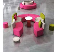 Ensemble De Sièges Modulaires Personnalisables, Canapé Sectionnel Moderne Ondulé Résistant Aux Taches for Les Grands Rassemblements Et Les Halls(09)