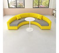 Ensemble De Sièges Modulaires Personnalisables, Canapé Sectionnel Moderne Ondulé Résistant Aux Taches for Les Grands Rassemblements Et Les Halls(06)