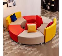 Ensemble De Sièges Modulaires Personnalisables, Canapé Sectionnel Moderne Ondulé Résistant Aux Taches for Les Grands Rassemblements Et Les Halls(04)