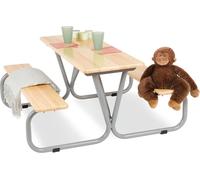 Pinolino - Salon de Jardin - 2 bancs + 1 table beige TU