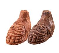 Ensemble de sifflets effrayants - Instrument en céramique puissant ressemblant à un humain pour effets de cri, Halloween, carnaval, poisson d'avril, maison hantée, spectacles sur scène, fête costumée,