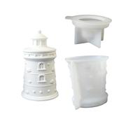 Ensemble de silicone détaillé pour pots en résine en forme de phare Idéal pour les petits objets Organisation Phare Silicone
