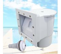 Ensemble de skimmer d'installation pour piscine comprenant une buse d'entrée