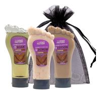 Ensemble de soak, gommage et lotion pour les pieds - Coffret cadeau de soins des pieds pour pieds secs et fatigués | Ensemble spa pour tremper et gommer les pieds | Lavage exfoliant et traitement