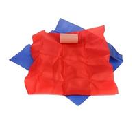 Ensemble de soie magique à changement de couleur - Écharpe de transformation de 4 couleurs avec bout du pouce, accessoire illusion de tissu pour magiciens 18 x 18 cm