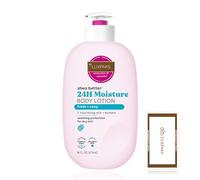 Ensemble de soins de la peau : comprend une lotion corporelle E.O.S Fresh & Cozy - Hydratant au beurre de karité pour peaux sèches, 473,2 ml, avec une lingette nettoyante LUXPAKS