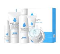 Ensemble de soins de la peau hydratants pour adolescentes et femmes, ensemble de soins de la peau de voyage 5 pièces, kit de soins de la peau hydratant et nettoyant pour réduire les rides, comprend un