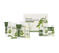 Ensemble de soins du visage, crème hydratante liftante pour les yeux, kit de soins du visage hydratant pour la peau pour les voyages quotidiens de jour pendant la nuit, peau mature sèche et grasse, ro
