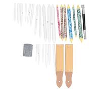 Ensemble de souches de mélange - Outils de dessin en papier compressé, affûtables avec du papier de verre, estompage et mélange de craie, crayon à fusain, idéal pour les artistes,