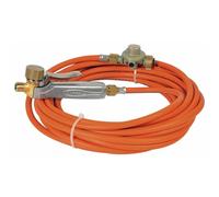 Express 6196 Accessoire Lampe à souder-Fer de Couvreur-Chalumeau d'étanchéité-Pièces de Rechange-Set composé d'un Manche à gâchette Tout métal t + 10 m de Tuyau + détendeur 4 Bar Set 5