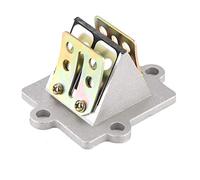 Ensemble de soupape à clapet d'admission de moto, soupape à clapet de moteur en aluminium haute performance pour moteurs Minarelli JOG 50cc 2 temps léger durable résistant à la