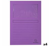 Ensemble de Sous-dossiers Exacompta A4 100 Pièces [4 Unités]