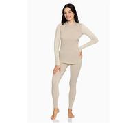 Ensemble de sous maillot et legging femme Viking Novena Beige S