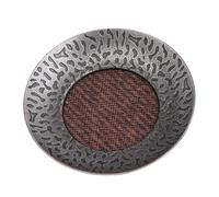 Ensemble de sous-Traits de Tasse de thé rétro de 6 | Alloy de Zinc et Rattan Artisanat pour Le thé Kung Fu | Coucteurs tolérants à la Chaleur pour Tasses/Tasses à thé/Tasses |