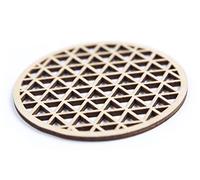 Ensemble de sous-Verres en Bois - Symmero (Lot de 4) - sous-Verres en Verre - Décoration de Table - Accessoires de Table à Manger