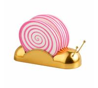 Ensemble De Sous-verres « Escargot » Avec Support, Sous-verres Résistants À La Chaleur Avec Socle De Rangement, Organiseur De Table Pour Tasses À Café Et À Thé(Gold)