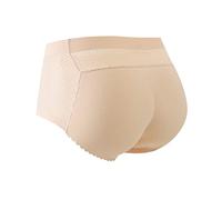 Ensemble de sous-vêtements comestibles - Coussinets épais - Pantalons fesses gainants - Ensemble de sous-vêtements en dentelle, beige, M