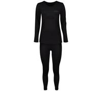 Ensemble de sous-vêtements mérinos et pantalon 3/4 Lenz Noir L/XL
