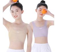 Ensemble de sous-vêtements pour fille pour le développement précoce, maillot de corps et soutien-gorge confortables et flexibles pour enfants âgés de 7 à 16 ans. Parfait (PP3, 7-11 ans)