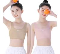 Ensemble de sous-vêtements pour fille pour le développement précoce, maillot de corps et soutien-gorge confortables et flexibles pour enfants âgés de 7 à 16 ans. (PK6, 15 ans et venu)