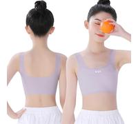 Ensemble de sous-vêtements pour fille pour le développement précoce - Maillot de corps et soutien-gorge confortables et flexibles pour enfants de 7 à 16 ans (PP1, 15 ans et venu)