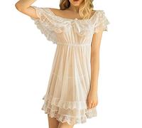 Ensemble de sous-vêtements pour homme en satin - Chemise de nuit pyjama pyjama lingerie en soie, Blanc., XXL