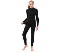 Ensemble de sous-vêtements thermiques à manches longues et leggings pour garçons et filles - Sous-vêtements d'hiver chauds - Bas John Bottomshirt - Compression sportive pour le ski, la course à pied,