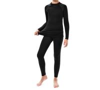 Ensemble de sous-vêtements thermiques à manches longues et leggings pour garçons et filles - Sous-vêtements d'hiver chauds - Bas John Bottomshirt - Compression sportive pour le ski, la course à pied,