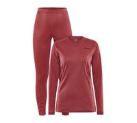Ensemble de sous-vêtements thermiques pour femmes Craft CORE Warm Baselayer rouge L