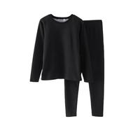 Ensemble De sous-vêtements Thermiques pour Femmes De Grande Taille, Couche De Base Thermique, Ultra Doux Et Chaud, Hauts à Manches Longues Et Caleçons Longs pour Le Froid De l'hiver (Noir,XXXL)