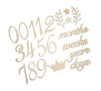 Ensemble De Souvenirs Baby Age Mile Plaque Pour Nouveau-né Pour Cartes Mensuelles Décoration De Plaque