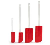 Ensemble de Spatules 4 Pièces en Silicone Alimentaire, pour Cuisson, Pâtisserie, Raclage et Mélange, Compatibles Lave-vaisselle