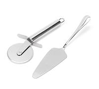 Ensemble de Spatules à Couteaux à Pizza en Acier Inoxydable de qualité Supérieure, Outil de Cuisson à Poignée Ergonomique pour Gâteau à Pizza 2 Pièces