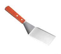 Ensemble de spatules en acier inoxydable multi-usages pour la cuisine, les grillades et les barbecues en plein air, parfaites pour retourner les aliments (grande pelle plate)
