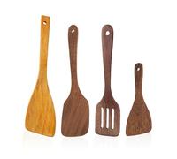 Ensemble De Spatules En Bois 4 Pièces, Spatule En Bois Pour Servir Le Riz, Spatule En Bois Pour La Cuisine, Adaptés À La Maison Et Au Restaurant