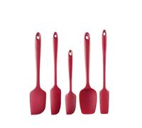 Ensemble de spatules en Silicone antiadhésives, résistantes à la chaleur, retourneur for cuisson, mélange d'outils, 6 pièces Pour Cuisson(Red tool set)