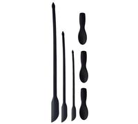Ensemble de spatules en silicone - Conception de grattoir fin durable à deux côtés, ensemble d'outils de maquillage réutilisables, accès à ouverture étroite, pointe de précision, kit d'applicateur de
