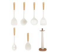 Ensemble de spatules - Ustensiles de cuisine | Résistant aux hautes températures - Antiadhésif - Grattoir de qualité alimentaire - Outils de mélange pour la cuisson de la friture en plein air - RV
