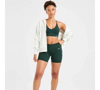 Ensemble de sport et de yoga pour femmes : shorts de compression sans couture et soutien-gorge de yoga - anti-transpiration, antidérapant et sécurisé. WX-Rose Pink