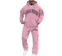 Ensemble De Sport Homme Training Complet Sweat À Capuche, avec Poche Kangourou Cordon Serrage À Taille Grandes Ample Pantalons Couleur Unie Gym Sportswear De Couple Exercice Ete