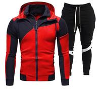 Ensemble de Sport pour Homme - Sweat à Capuche Uni avec Pantalon Taille Élastique, Coupe Confortable, Design Fonctionnel et Esthétique