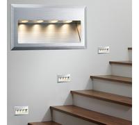 Ensemble De Spots Encastrés Paulmann Cross LED 4W 6VA 230V 10x18cm Alu