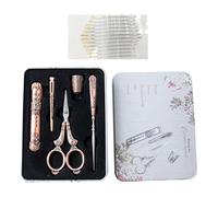 Ensemble de stimulation: acier inoxydable, ciseaux de rétro, mini outil de coupe | Ensemble vintage portable avec un design classique pour une coupe précise, accessoires d'artisanat parfaits