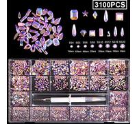 Ensemble de strass en cristal à dos plat - Plusieurs formes de strass