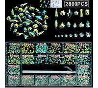 Ensemble de strass en cristal à dos plat - Plusieurs formes de strass