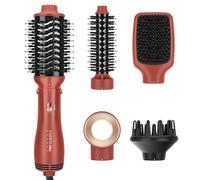 Ensemble de Styler 5 EN 1, PARWIN PRO BEAUTY Brosse Soufflante et Sèche Cheveux, avec 5 Accessoires, Lisser, Donner du Volume et Coiffer, Ioniques, 1100W (Coral copper)