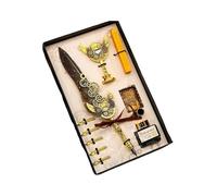 Ensemble de stylo à plume avec encres, calligraphie, sceau de cire à plumes pour écrire, dessin, fontaine, cachet de cire pour la famille