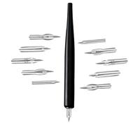 Ensemble De Stylo À Trempette À La Fontaine En Bois Avec 5 Porte-plats Remplaçables Pour La Pointe Pour Les Étudiants Débutants Artiste Écrivant Art Drawing Fountain Pen